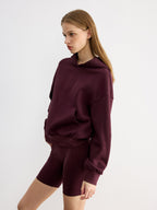 Embroidered Letter Design Casual Hoodie