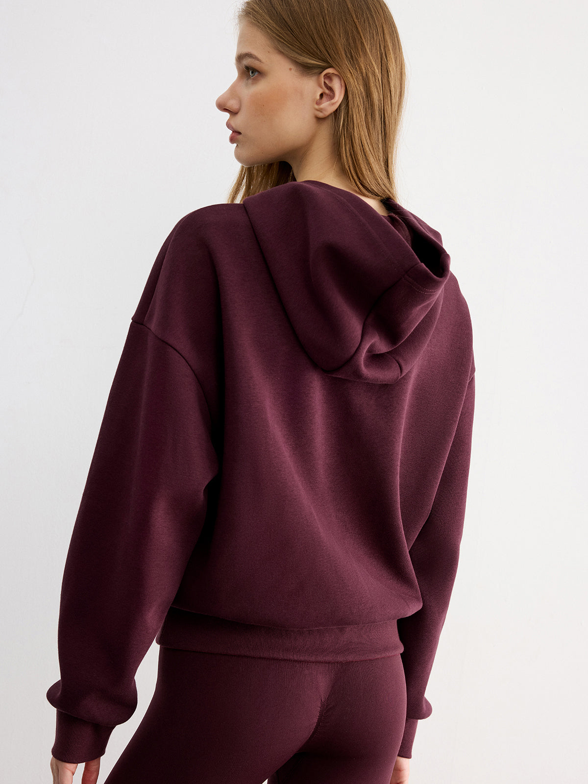 Embroidered Letter Design Casual Hoodie