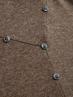 Asymmetric Dress with Unique Button Details