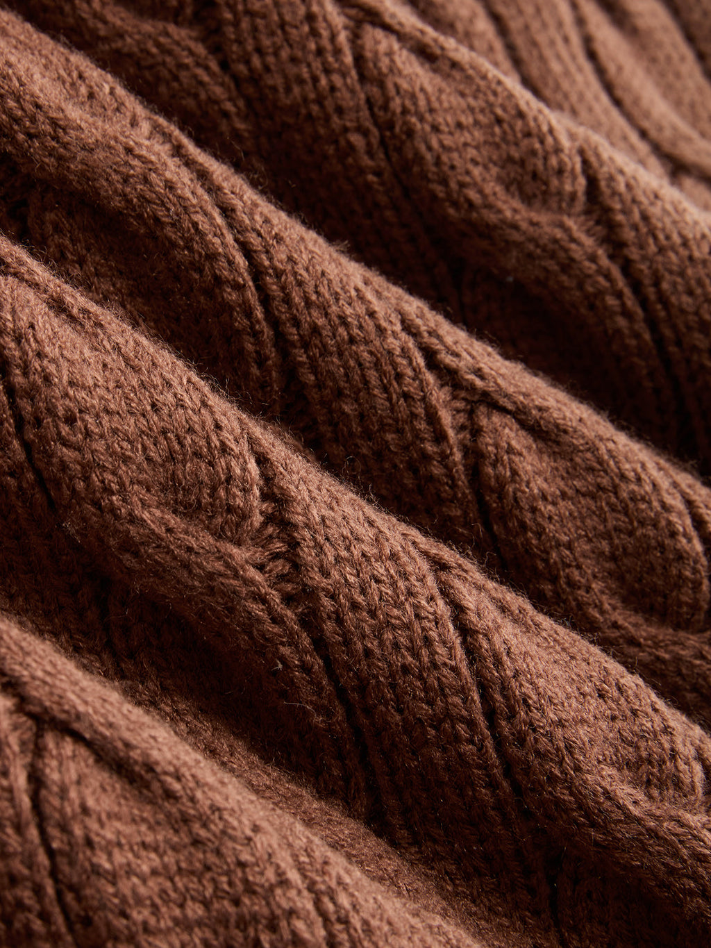 V-Neck Maxi Sweater Dress with Cable Knit Detail