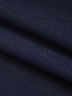Chic Bow Collar Denim Blouse for Casual Wear