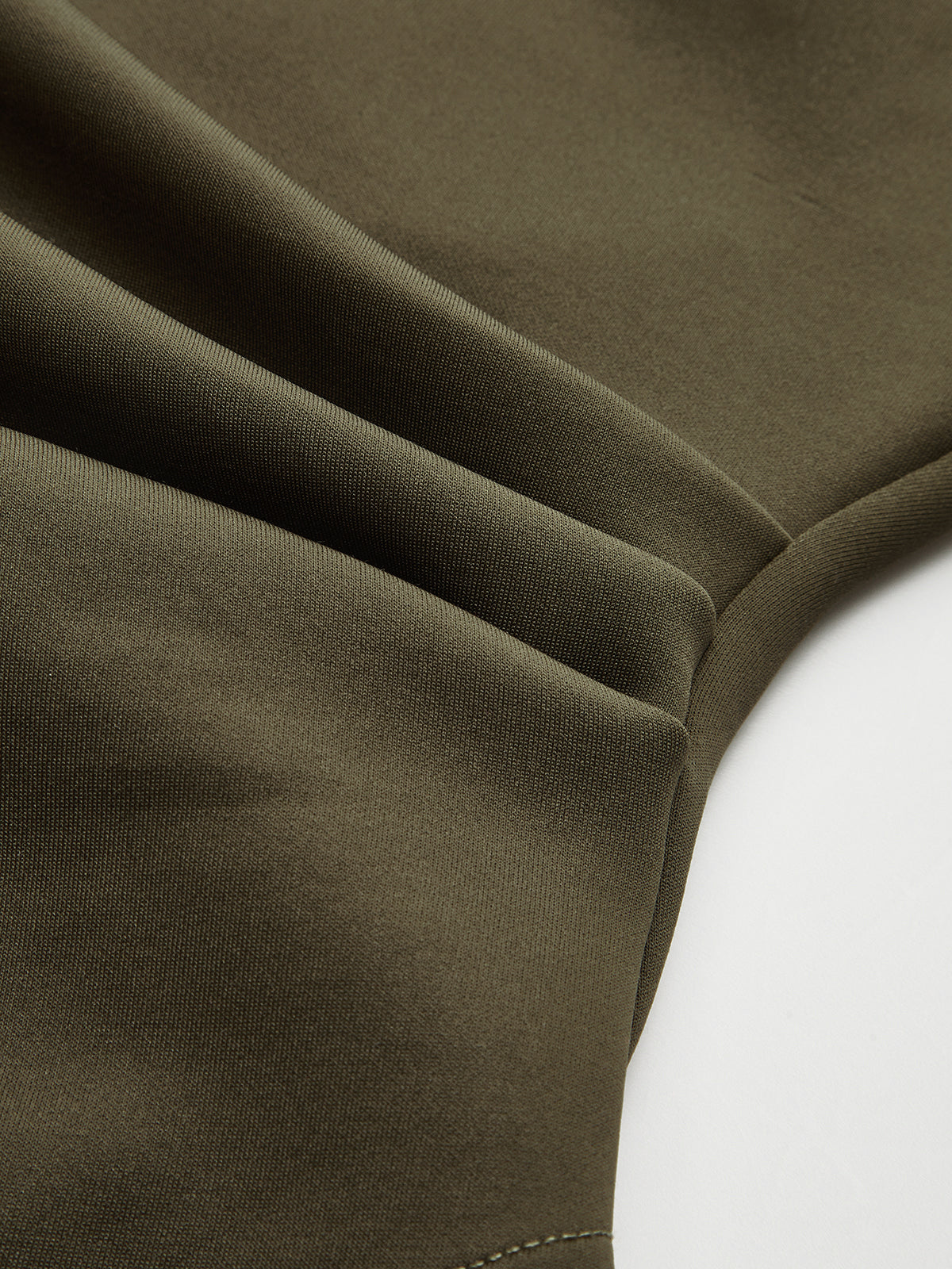 Asymmetric Hem Sweatshirt with Ruched Detailing