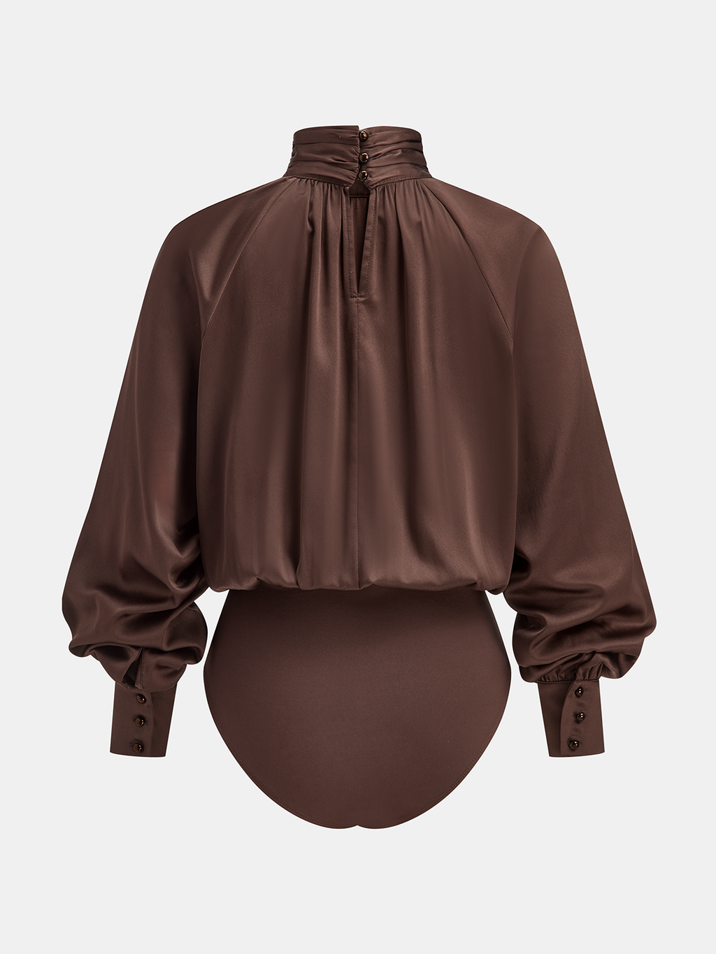 Silky Turtleneck Bodysuit, Smooth and Snug Fit