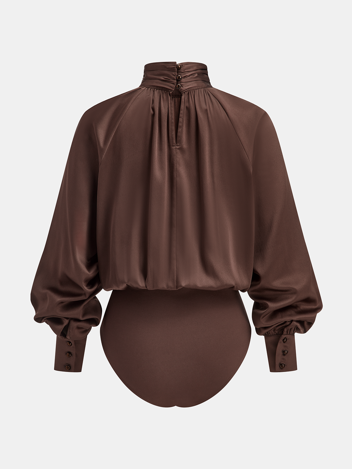 Silky Turtleneck Bodysuit, Smooth and Snug Fit