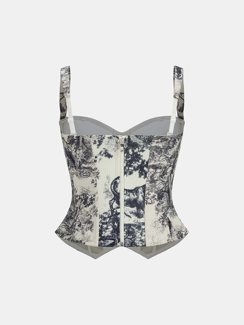 Ink Wash Painting Inspired Corset Top Design
