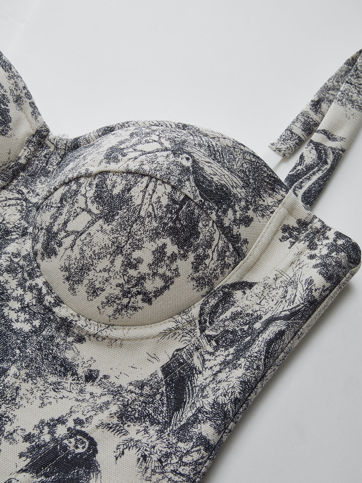 Ink Wash Painting Inspired Corset Top Design