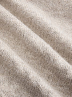 Square-Neck Wool-Blend Dress with Lace Trim