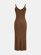 Cable-Knit Sweater and Cami Dress Duo Set