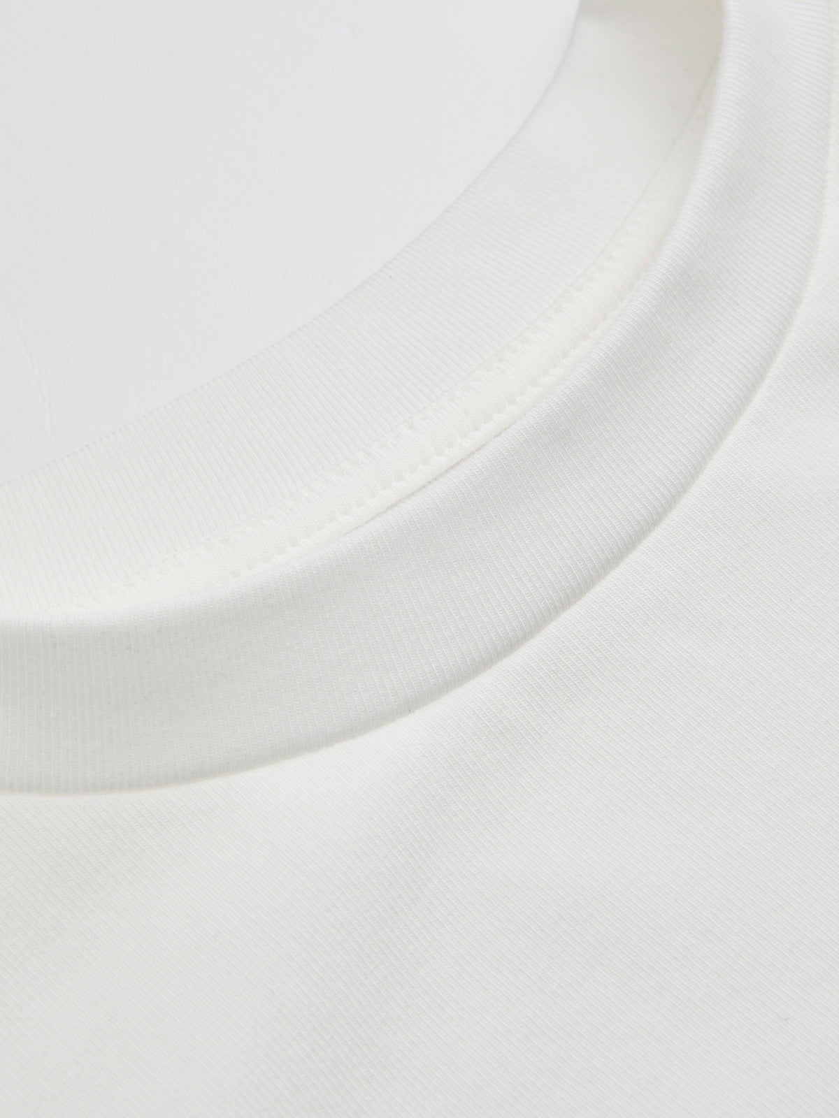 Cotton-Blend Cropped Top with Front Knot Detail