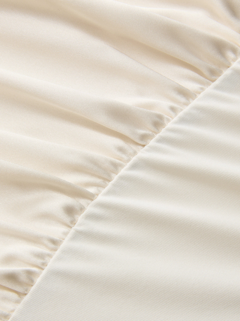 Satin Bodysuit with Elegant One-Shoulder Drape Design