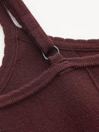 Umbrella Hemline Knitted Camisole Mini Dress