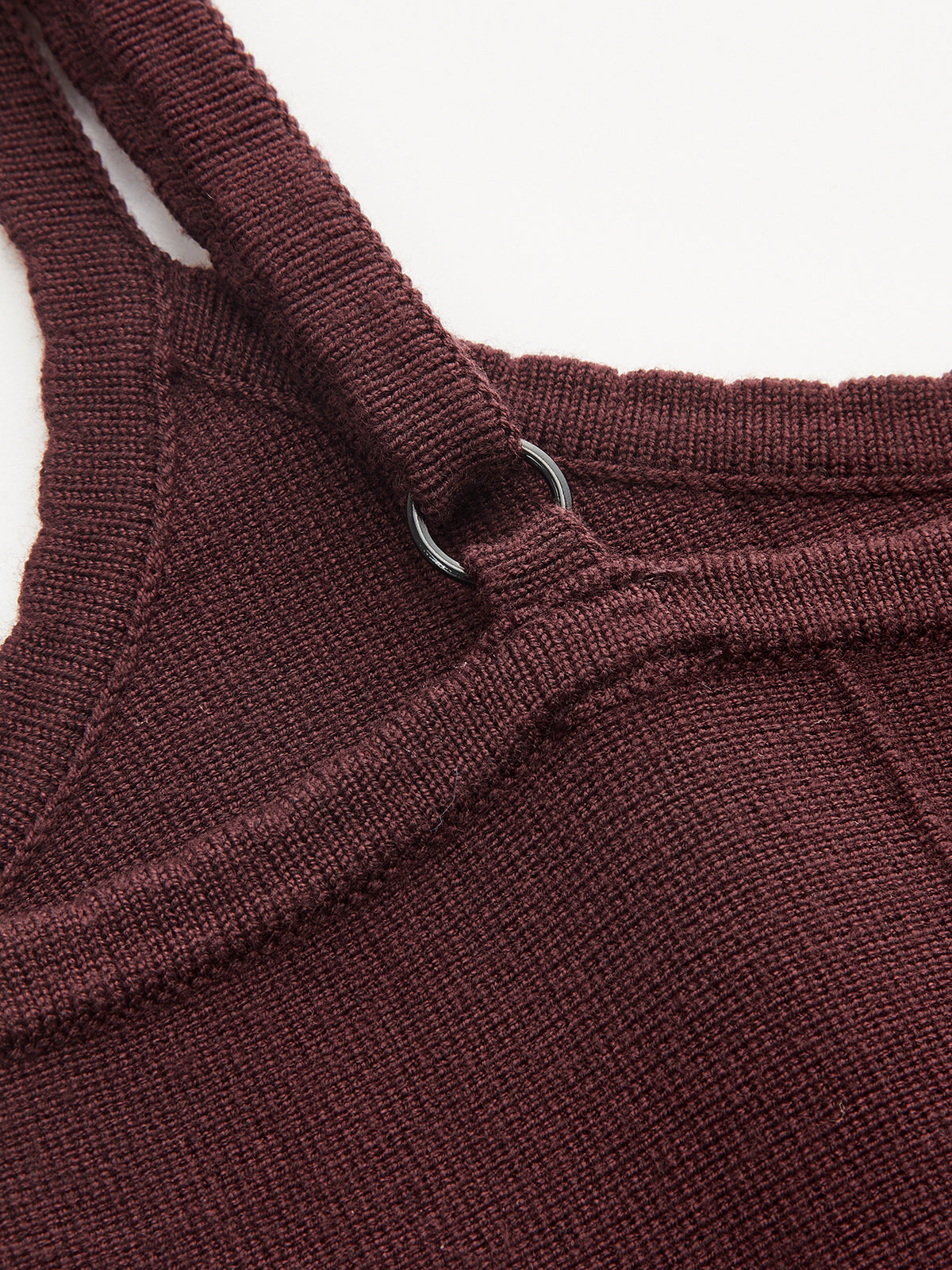 Umbrella Hemline Knitted Camisole Mini Dress