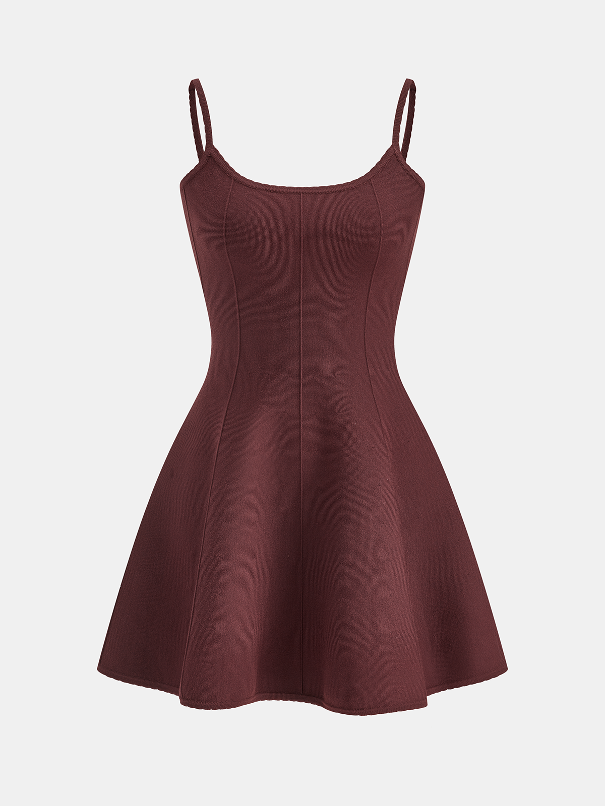 Umbrella Hem Knit Camisole Mini Dress