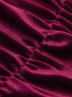 Sleeveless Velvet Maxi Dress with Side Slit Neck