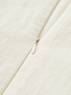 Tencel Blend Mini Dress with Asymmetric Buckle Ruching