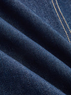 Sleeveless Denim Vest with Belt Detail