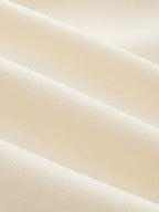 Linen-Blend Dress with Contrast Trim Wrap Style