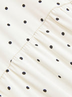 Polka Dot Mini Dress with Wrap Tie Waist