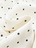 Polka Dot Mini Dress with Wrap Tie Waist