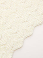 Bishop Sleeve Crochet Maxi Dress with Knitted Design