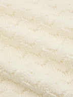 Bishop Sleeve Crochet Maxi Dress with Knitted Design