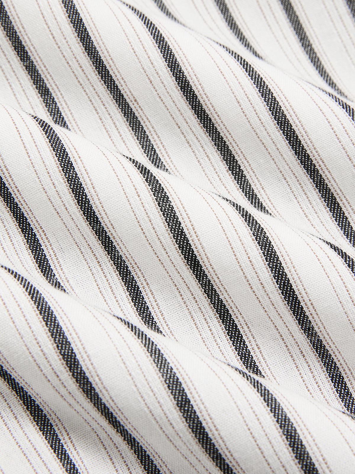 Striped Tie Waist Sleeveless Collared Midi Dress