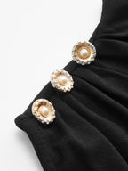 Sleeveless Mock Neck Top with Ruched Detailing
