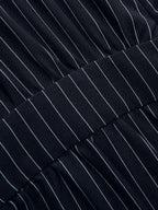 Striped Jumpsuit with Tie Waist and Wide Legs