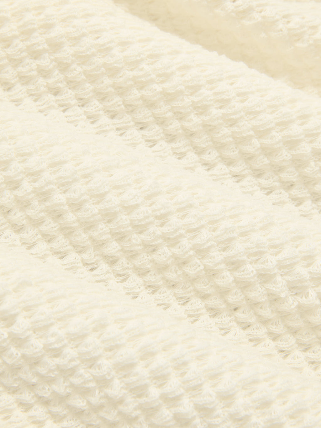 V-Neck Twist Front Waffle Knit Crop Top