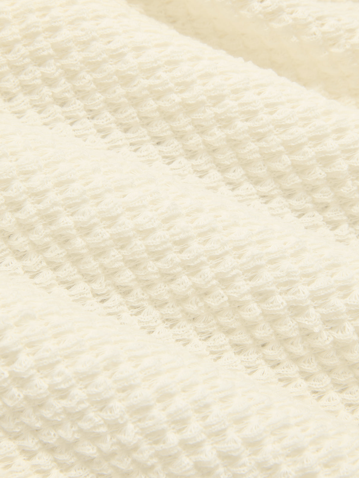 V-Neck Twist Front Waffle Knit Crop Top