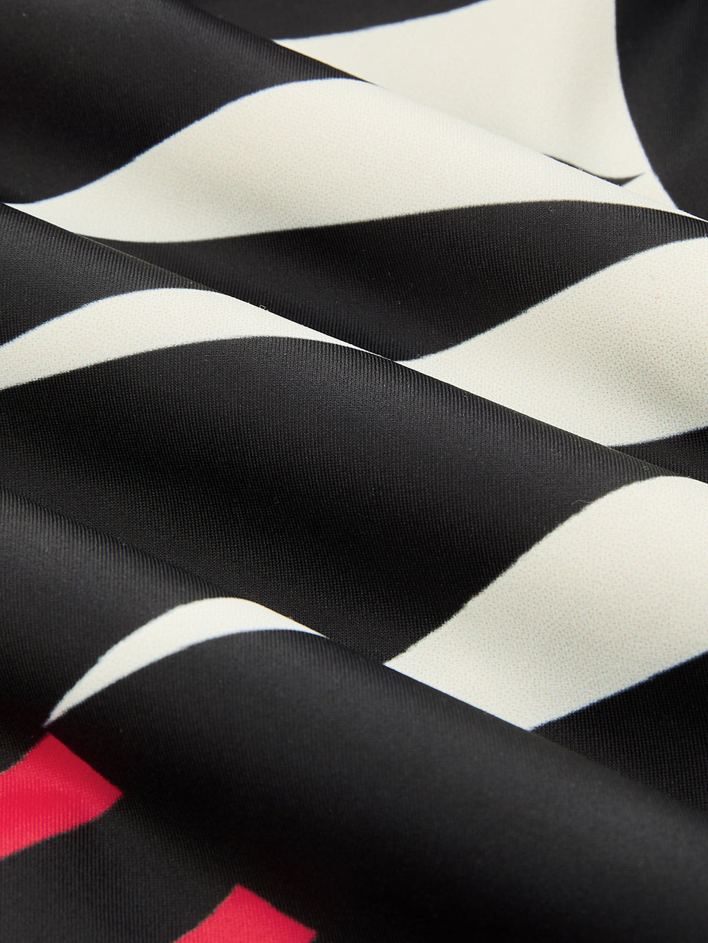 Geometric Pattern Midi Dress with Deep V-Neck