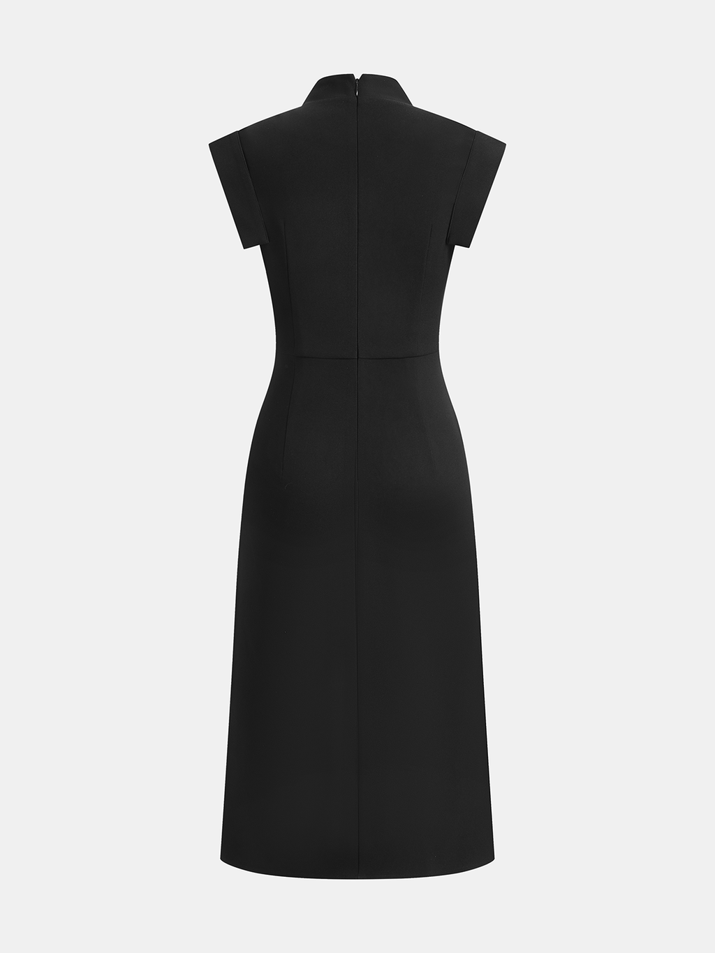 Sleeveless Belted Split Midi Bodycon Dress