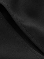 Buckle-Detailed Sleeveless Split Midi Bodycon Dress