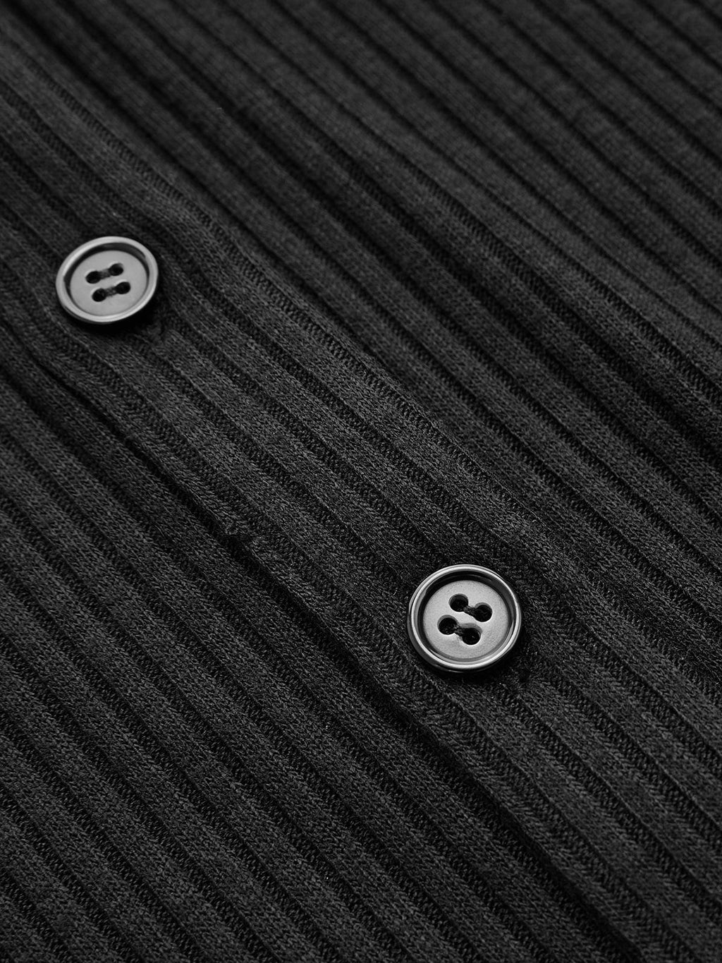 Long Sleeve Ribbed Knit Midi Dress with Buttons