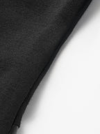 Knit Maxi Dress with Faux Leather Asymmetric Panel