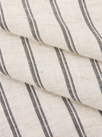 Cotton Linen Striped Sleeveless Wrap-Style Bodysuit