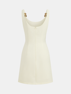 Strappy Mini Dress with Detailed Ring Accents