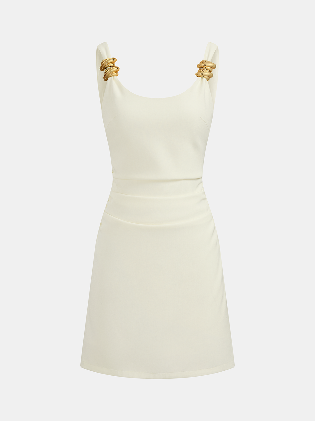 Ring Accented Strappy Bodycon Mini Dress