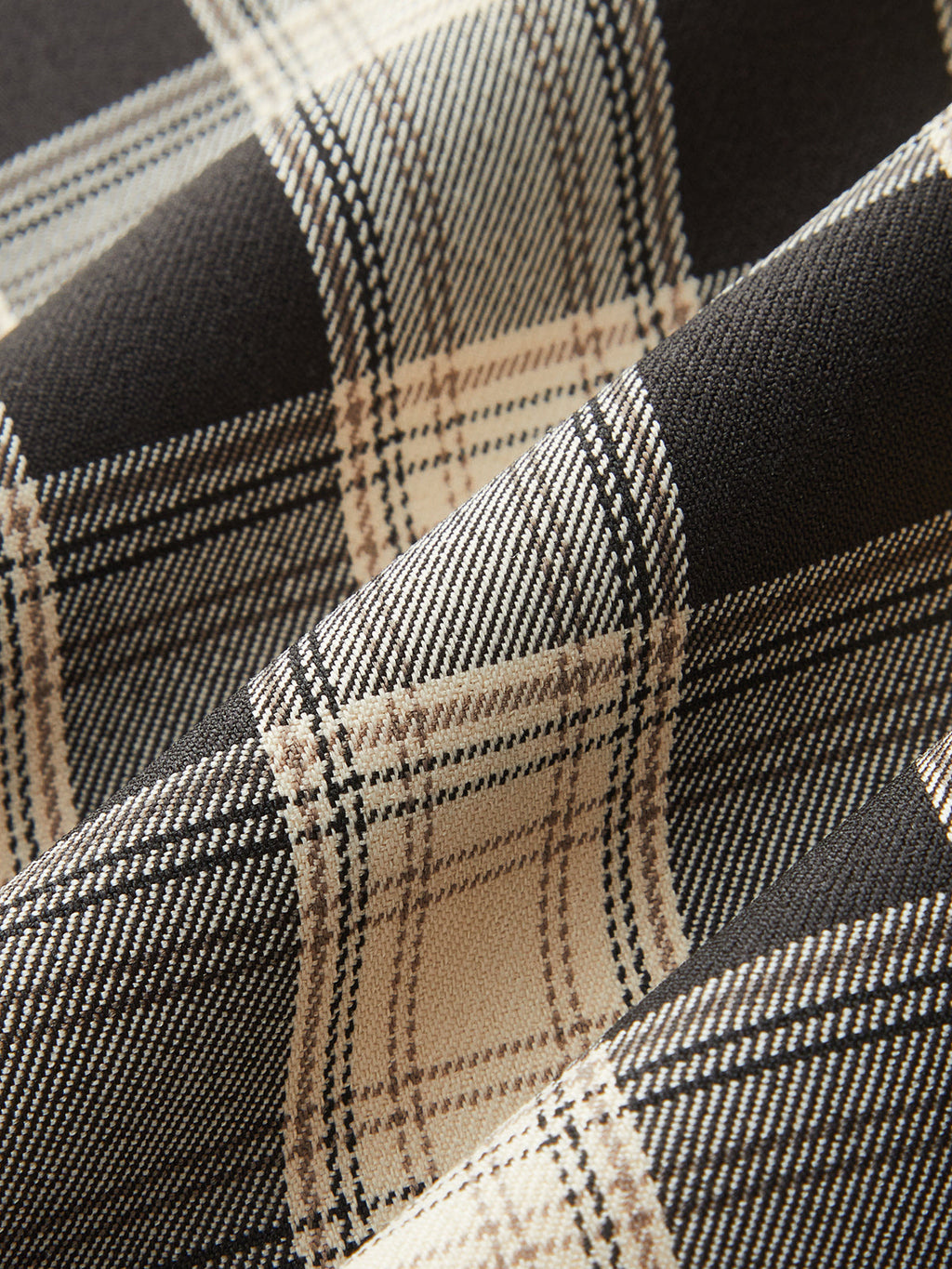 Plaid Asymmetric Maxi with Side Slit