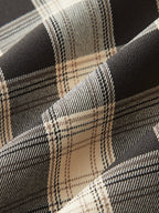 Plaid Asymmetric Maxi with Side Slit