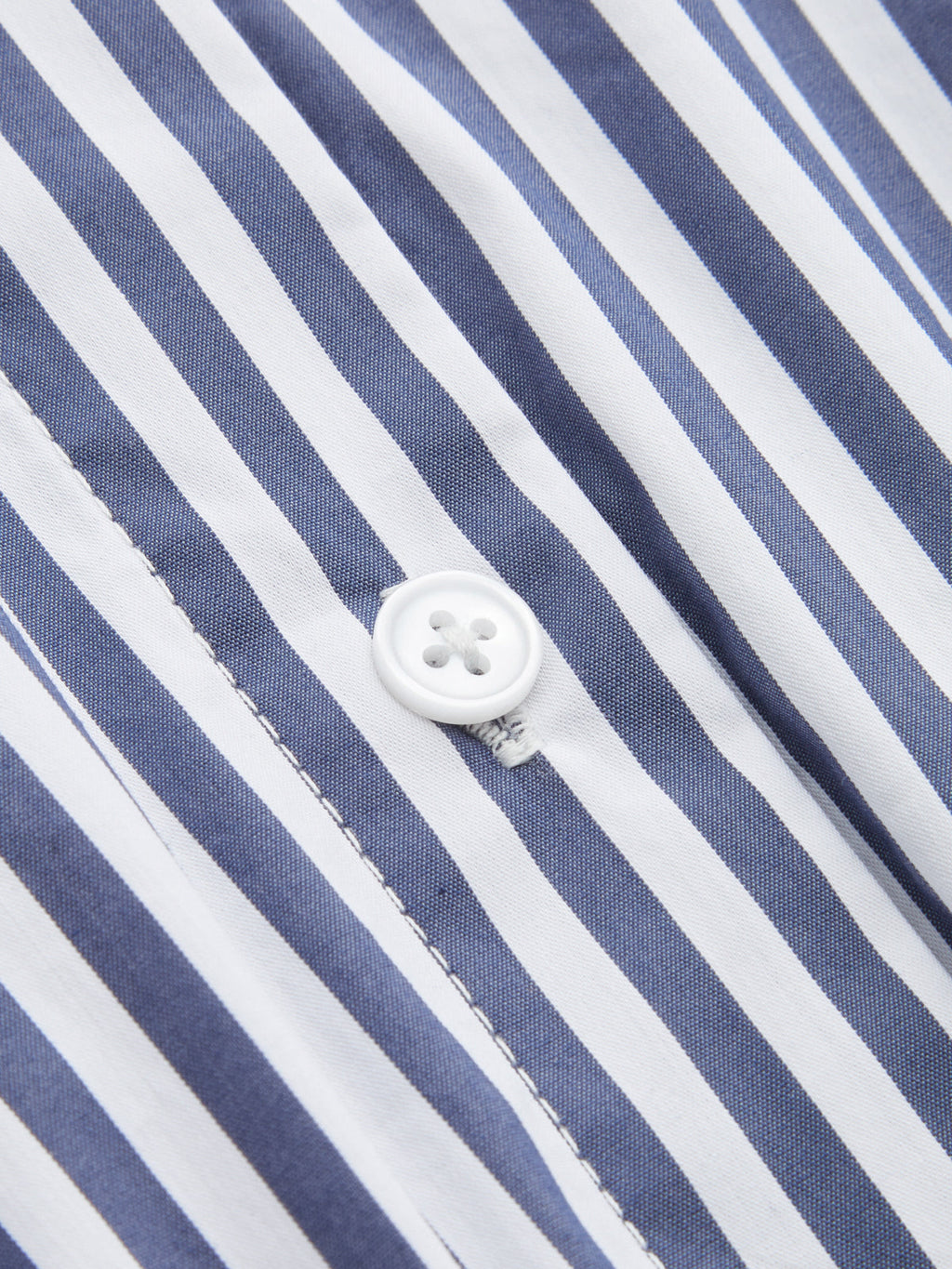 Striped Cotton Blend Bodysuit with Tie Neck Detail