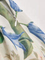 Floral Pattern Maxi Dress with Camisole Straps