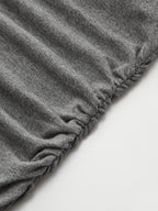 Asymmetric Ruched Cami Maxi Dress