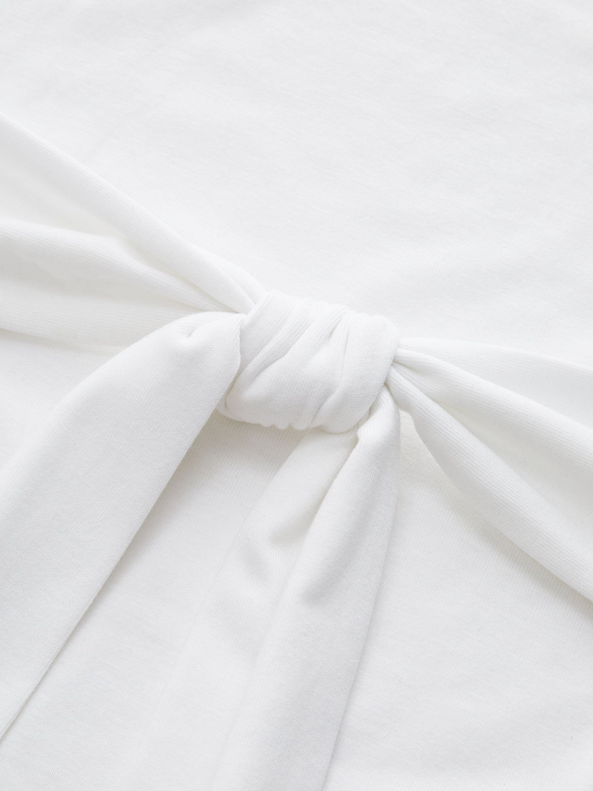 Short Sleeve Top with Elegant Back Tie Detail
