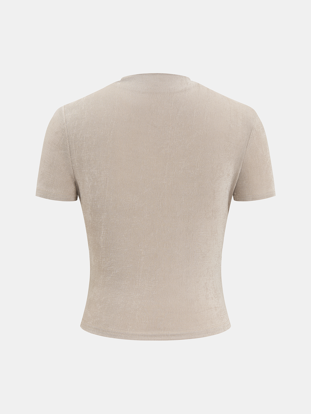 Ruched Asymmetric Top with Short Sleeves