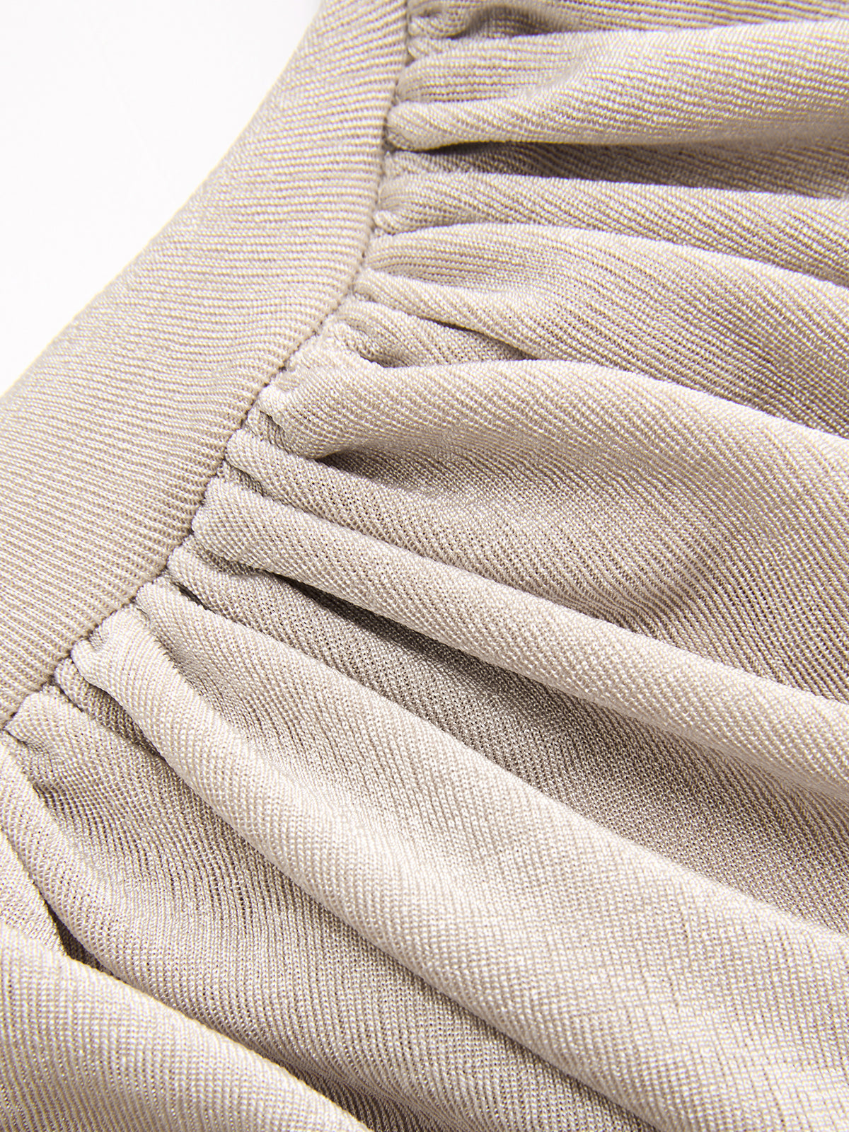 Ruched Asymmetric Top with Short Sleeves