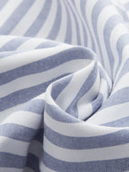 Striped Asymmetric Cami Maxi Dress with Cut-Out Detail