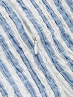 Striped Cotton Maxi Dress with Lace Trim Cami