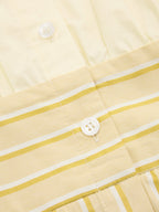 Striped Cotton Shirt Dress with Tie Waist