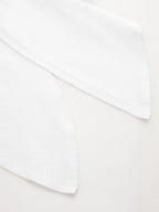 Cotton Crop Top with Knotted Short Sleeves